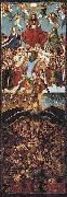 Jan Van Eyck Crucifixion y Juicio final painting